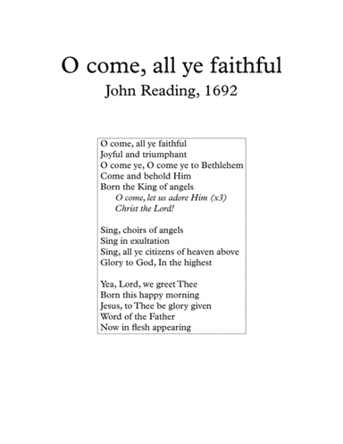 O Come All Ye Faithful (sing-along for chamber orchestra) (arr. Douglas Meyer)