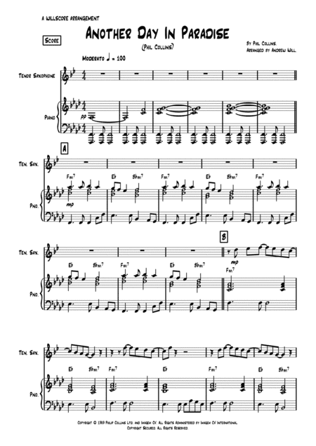 Another Day In Paradise (arr. Andrew Will)