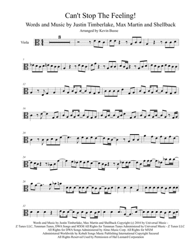 Can't Stop The Feeling  from TROLLS (arr. Kevin Busse)