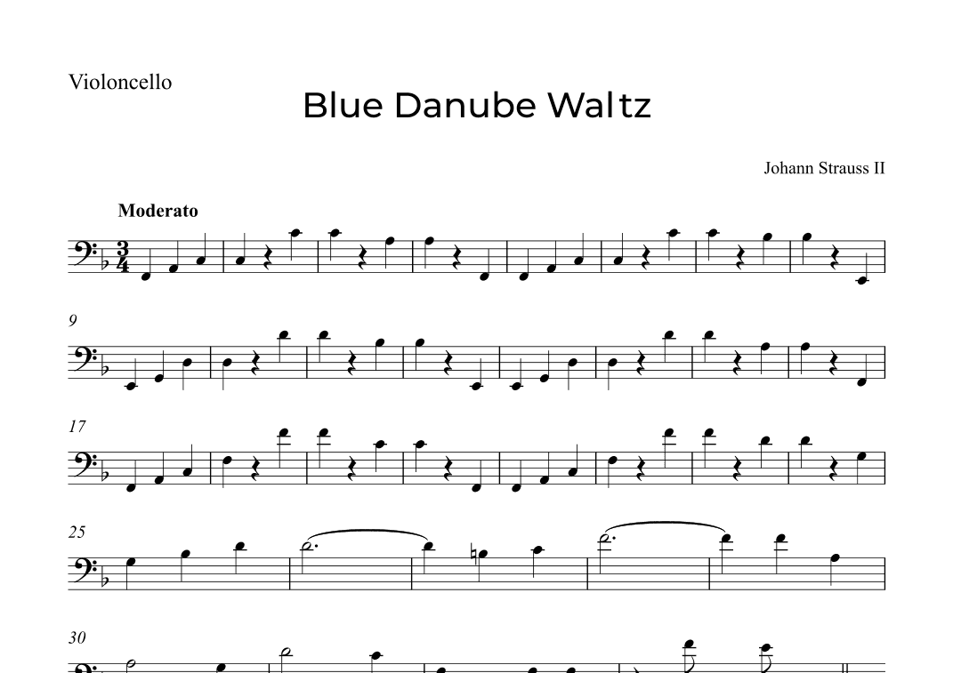Blue Danube Waltz (arr. Alex Nunes Rodrigues)