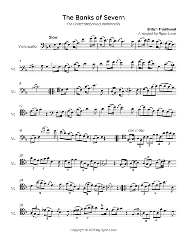 The Banks of Severn (arr. Ryan Lowe)