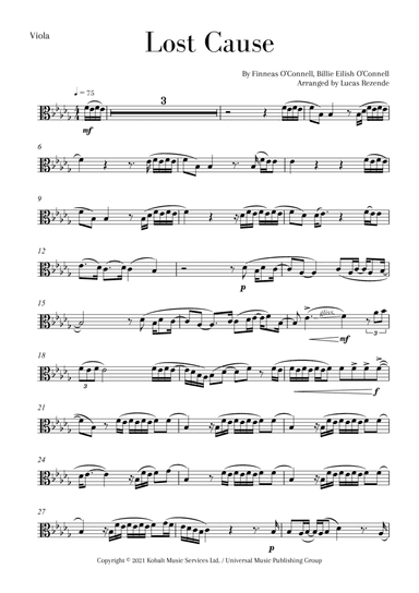 Lost Cause (arr. Lucas Rezende)
