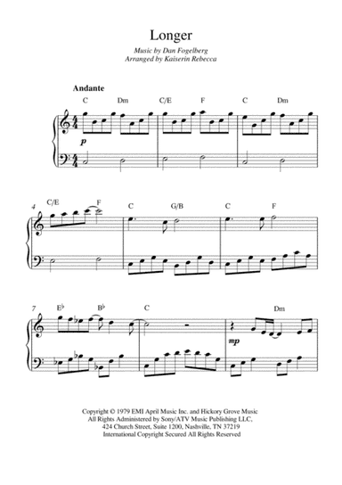 Longer (arr. Kaiserin Rebecca)