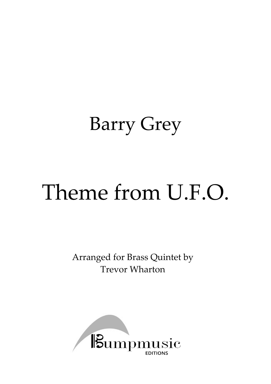 Ufo (arr. Trevor Wharton)