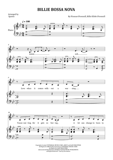 Billie Bossa Nova (arr. Iguana)