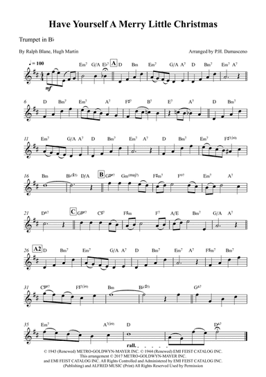 Have Yourself A Merry Little Christmas (arr. P.H. Damasceno)