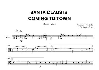Santa Claus Is Coming To Town (arr. Cadenza Editions)