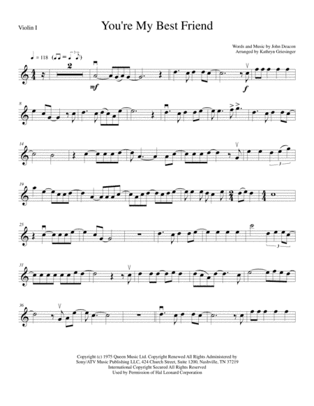 You're My Best Friend (arr. Kathryn Griesinger)
