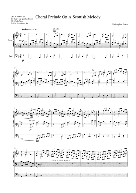 Prelude on a Scottish Melody for Organ