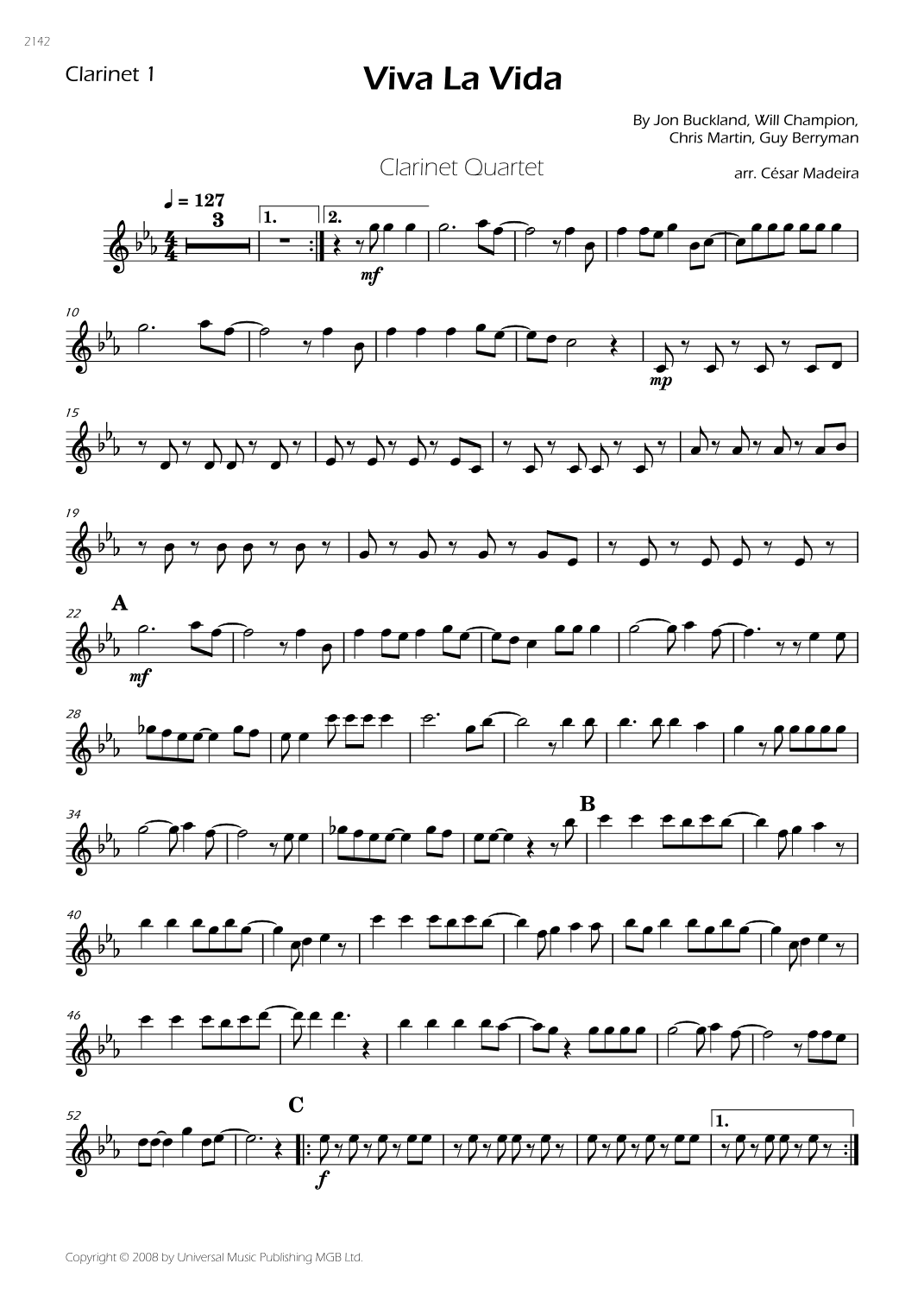 Viva La Vida (arr. César Madeira)