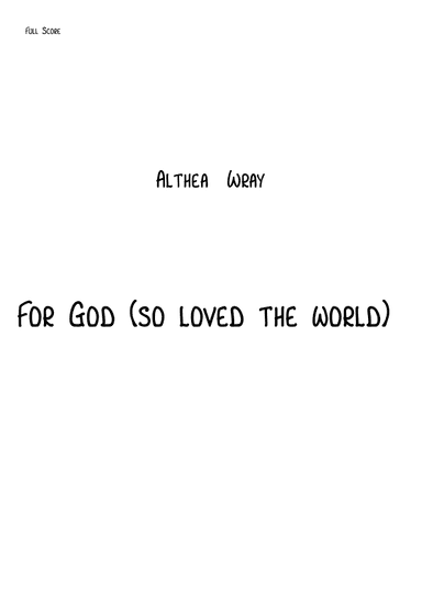 For God