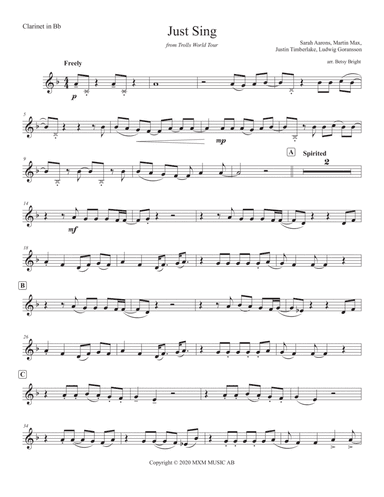 Just Sing Trolls World Tour (arr. Betsy Bright)