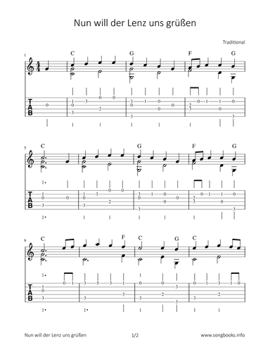 Nun will der Lenz uns grüßen (arr. Bettina Schipp)