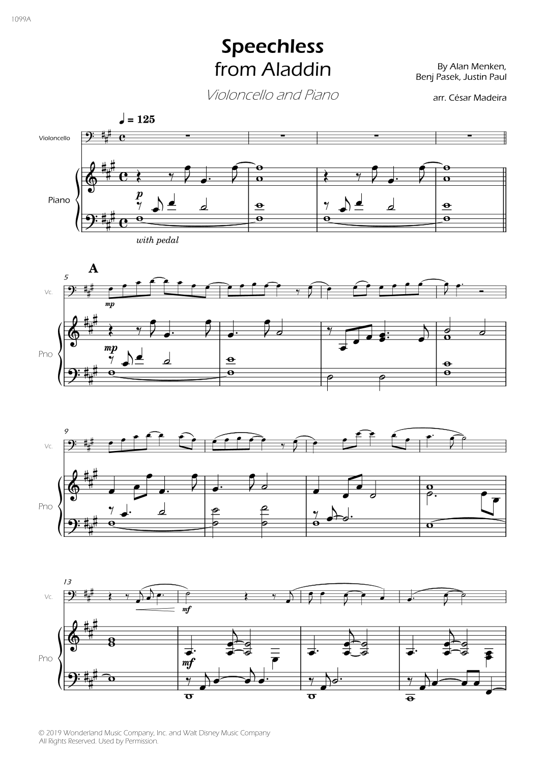 Speechless (arr. César Madeira)