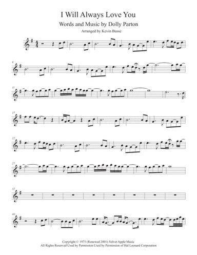 I Will Always Love You (arr. Kevin Busse)