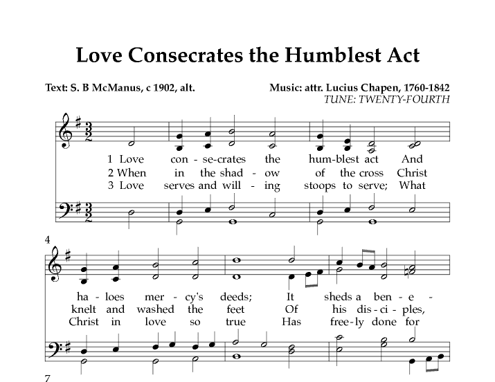 Love Consecrates the Humblest Act (arr. Brian J. White)