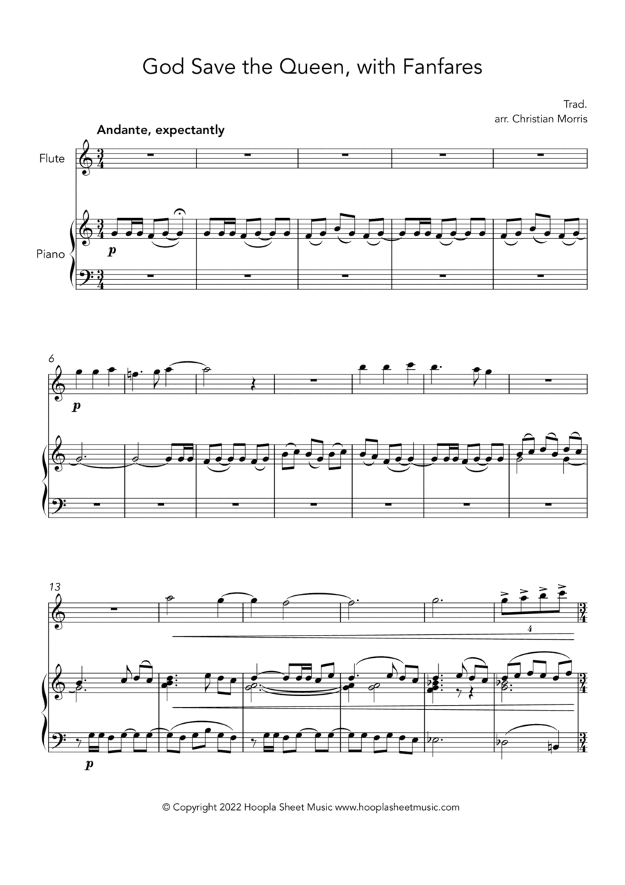 God Save the Queen, with Fanfares (arr. Christian Morris)