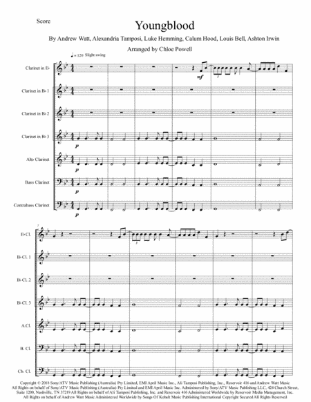 Youngblood - Score Only (arr. Chloe Powell)