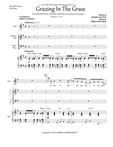 Grazing In The Grass (arr. EDDY CLEMENT)