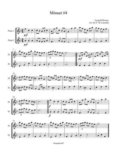 Minuet #4 (arr. Nick Lacanski)
