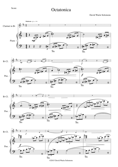 Octatonica for clarinet and piano