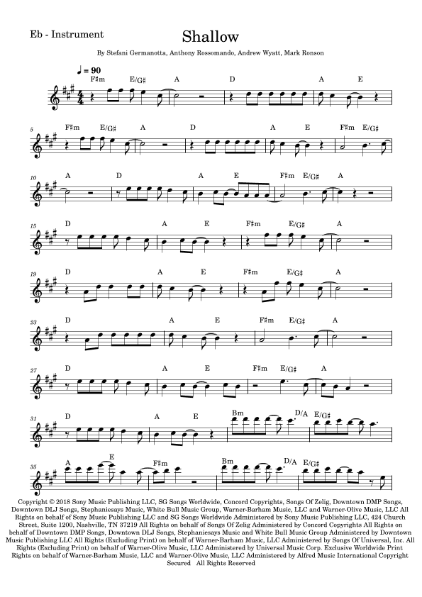 Shallow (arr. Fabio Eduardo de Oliveira)