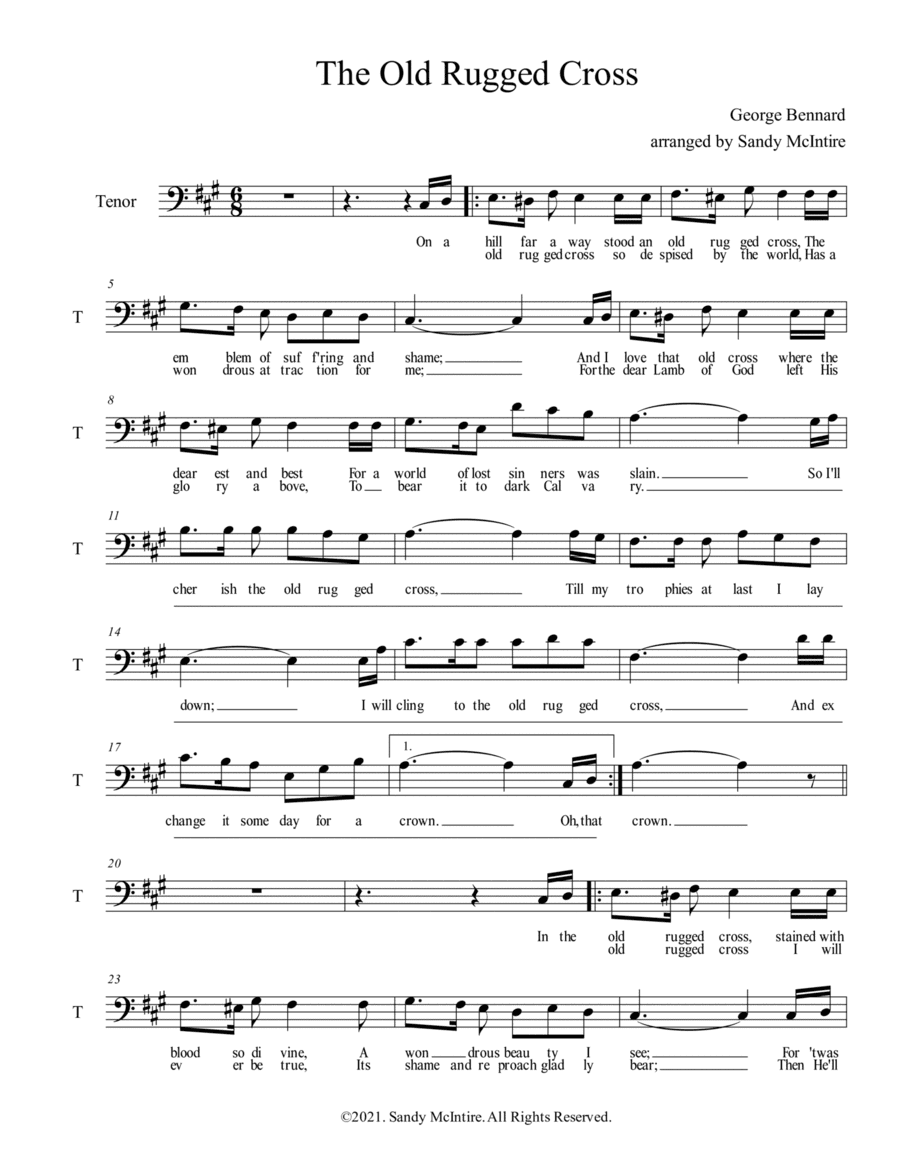 The Old Rugged Cross (arr. Sandy McIntire)
