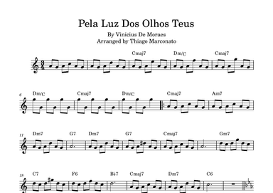 Pela Luz Dos Olhos Teus (arr. Thiago Marconato)