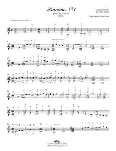 Pavana N°3 (arr. Pedro Rocha)