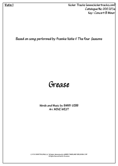 Grease (arr. Michael Storeton-West)
