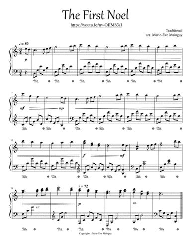 The First Noel (arr. Marie-Ève Mainguy)