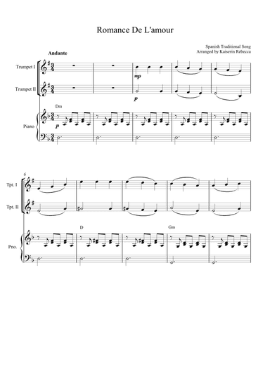 Romance De L'amour (arr. Kaiserin Rebecca)