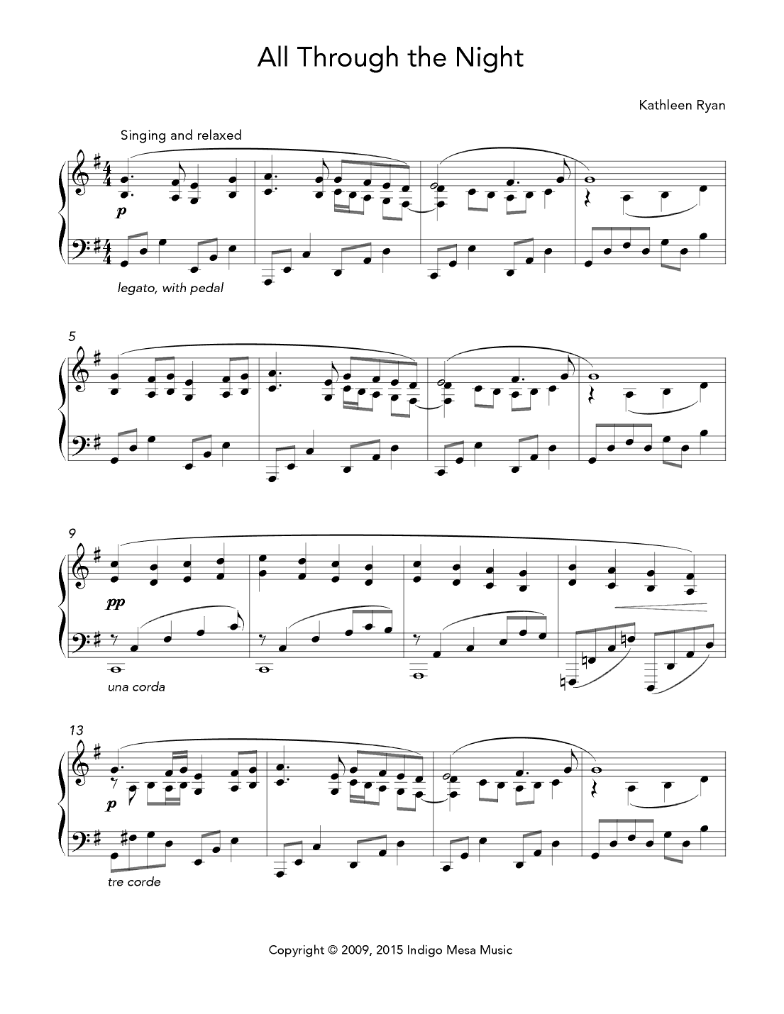 All Through the Night (arr. Kathleen Ryan)