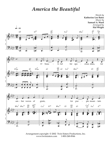 America The Beautiful (arr. Hal Wright)