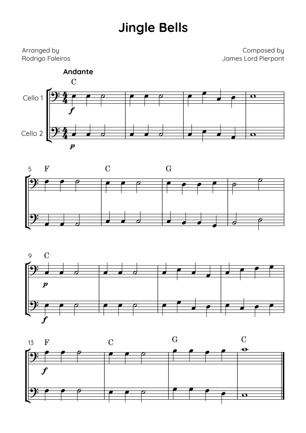 Jingle Bells (arr. Rodrigo Faleiros)