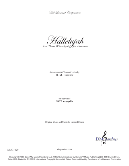 Hallelujah (arr. D. M. Gardner)