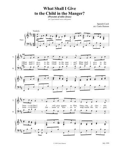 What Shall I Give to the Child in the Manger? (SB) (arr. Curtis Hanson)