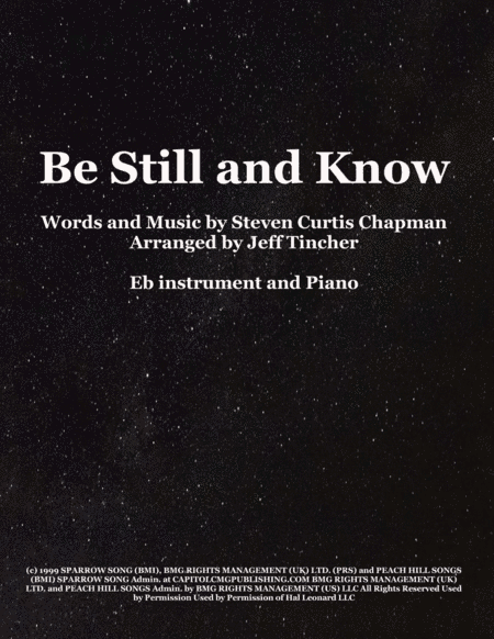 Be Still And Know (arr. Jeff Tincher)