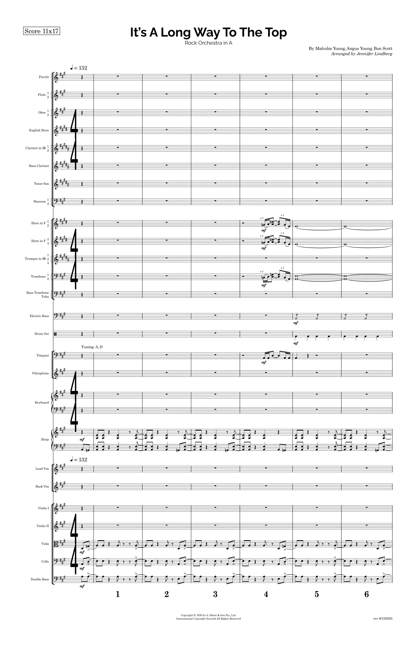 It's A Long Way To The Top (if You Wanna Rock 'n' Roll) (arr. Jennifer Lindberg)