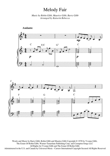 Melody Fair (arr. Kaiserin Rebecca)