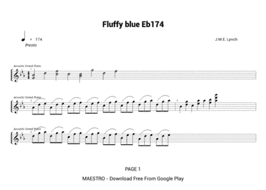 Fluffy blue Eb174