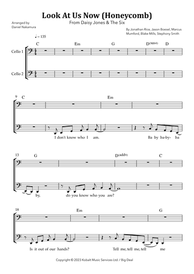 Look At Us Now (honeycomb) (arr. Daniel Nakamura)