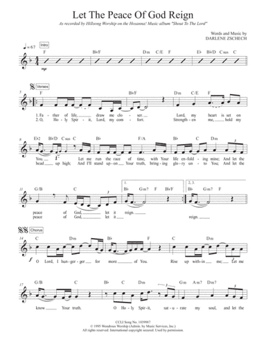 Let The Peace Of God Reign (arr. TraviSongs)
