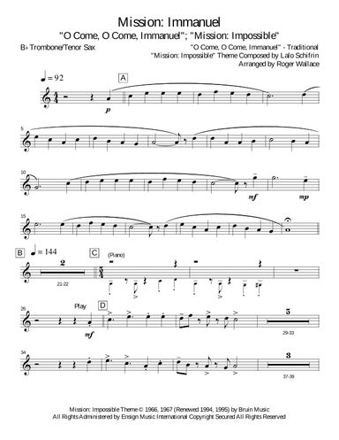 Mission: Impossible Theme (arr. Roger Wallace)