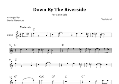 Down By The Riverside (For Violin Solo) (arr. Daniel Nakamura)