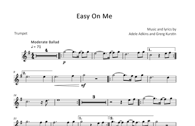 Easy On Me (arr. David Lartey)