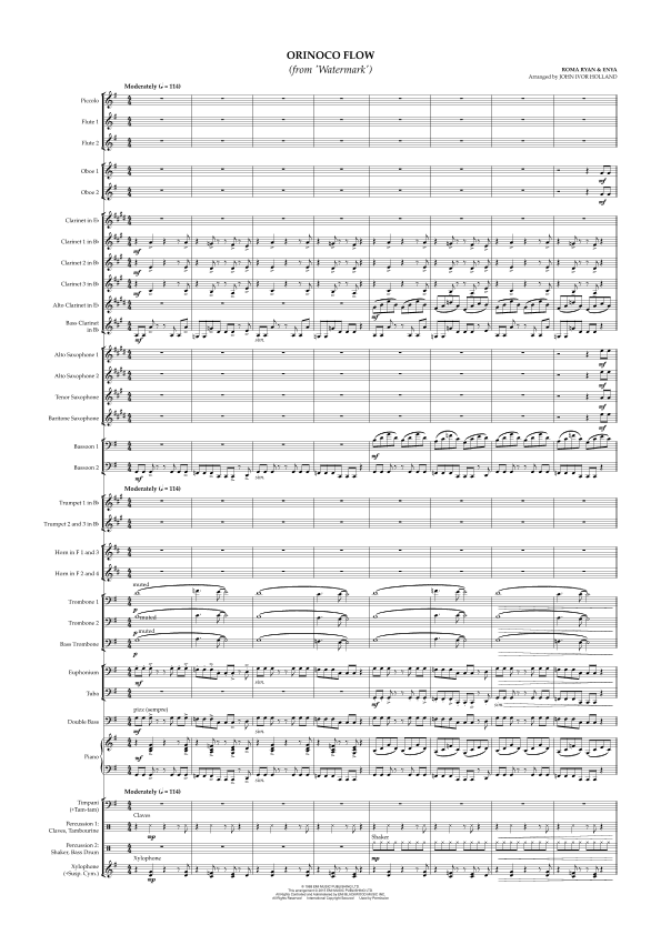 Orinoco Flow (arr. John Ivor Holland)