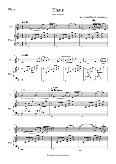 Thais (Meditation) (arr. Fabio Eduardo de Oliveira)