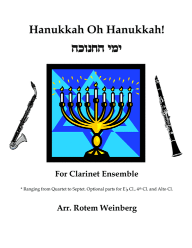 Hanukkah Oh Hanukkah - Clarinets (arr. Rotem Weinberg)