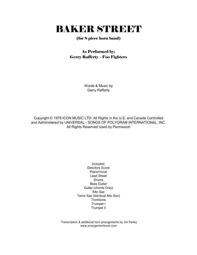 Baker Street (arr. Jim Farley www.arrangementsone.com)